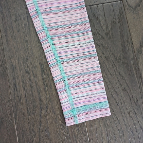 Lululemon Wunder Under Pant III Luxtreme Cyber Stripe Flash Light Menthol Size 2 - Picture 6 of 11